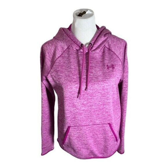 Under Armour Cold Gear Pullover Hooded Sweatshirt Women's Size SP Pink Hoodie - Picture 1 of 6